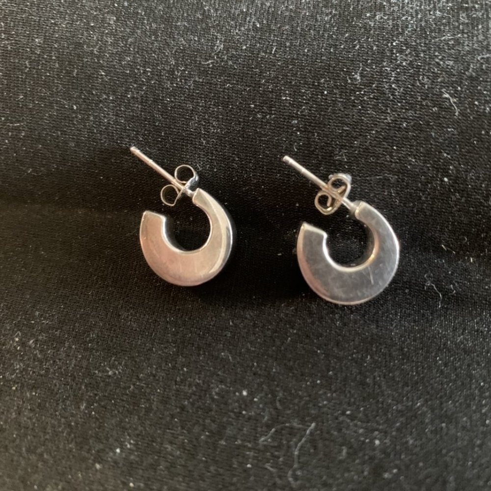 Solid Sterling Silver Earrings - image 1